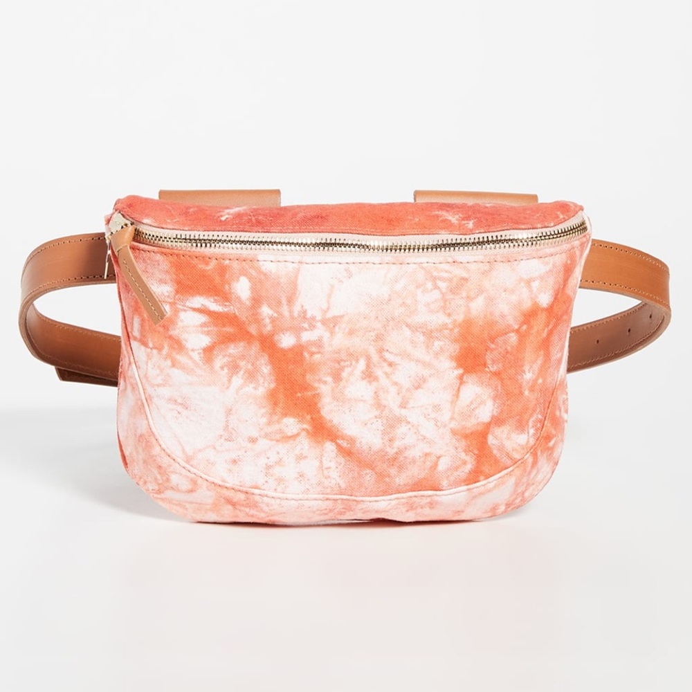 Clare V. Fanny Pack Tie-dye Blood Orange Cloud